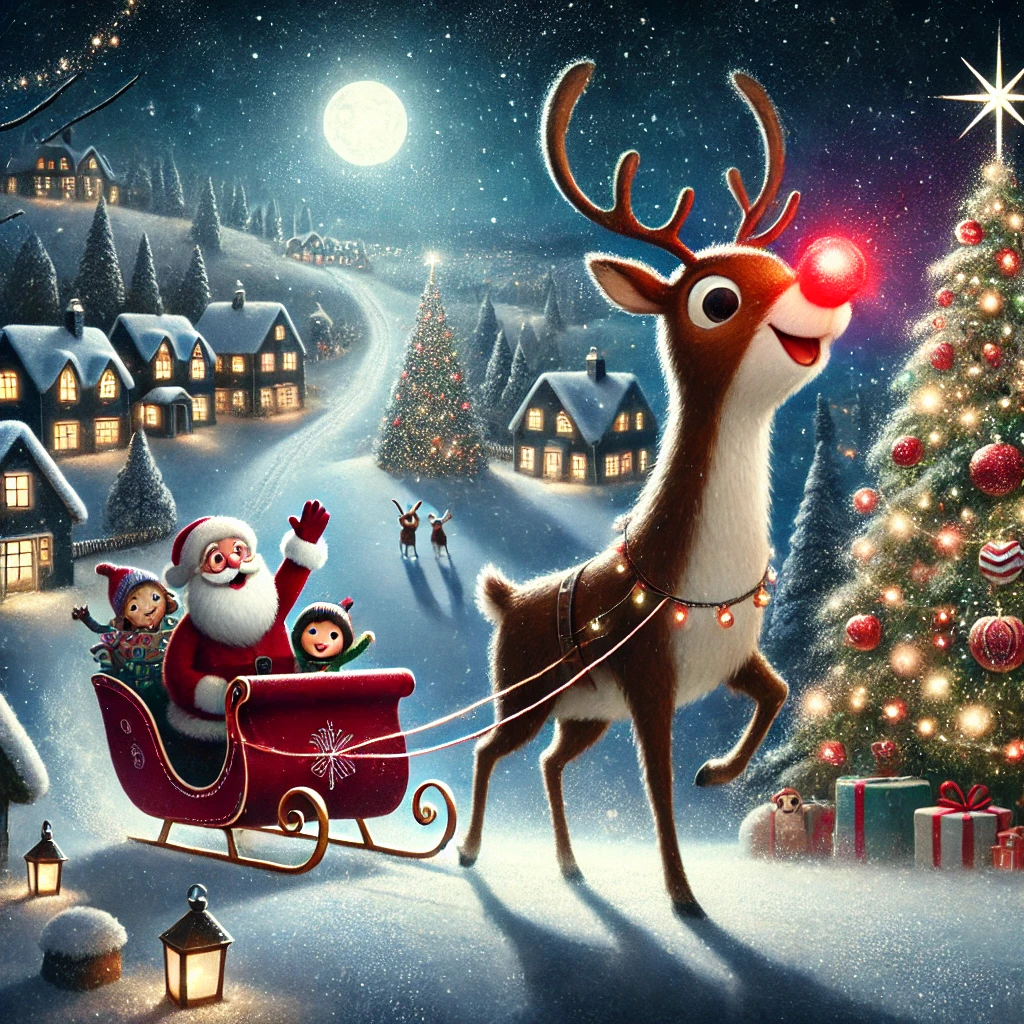 Rudolf er rød på nesen